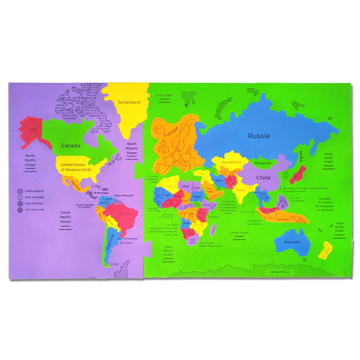 World Map Foam Puzzle Review