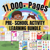 Pre-School Activity Learning E- Book Bundle (11,000+ Printable Activity Sheets)