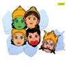 Sakhyam Character Face Masks, Shri Ram Lila Set