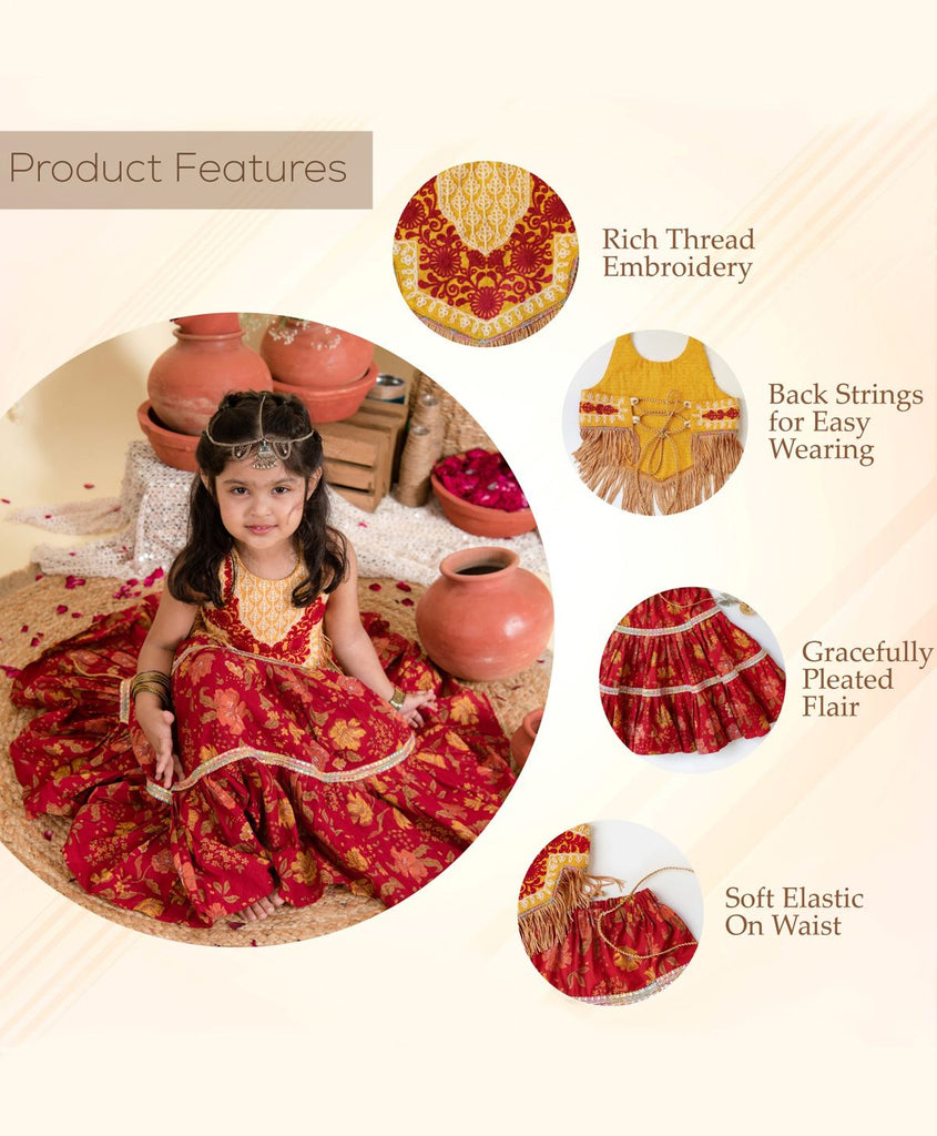 Buy Shoryam Fashion Girl's taffeta silk stiched embroidery Lehenga Choli(baby  girl) (2-3 Years, blue) at Amazon.in